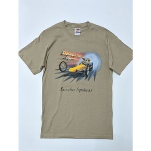 Short Sleeve T-shirt With Front Print Dragstrip Legends Eureka Springs Size S